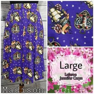 Large Lularoe Madison Skirt